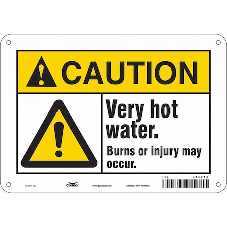 Danger Sign,10 W X 7 H,0.032 Thick, 474Y73