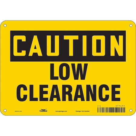 Traffic Sign,10 W,7 H,0.055 Thickness, 477L73