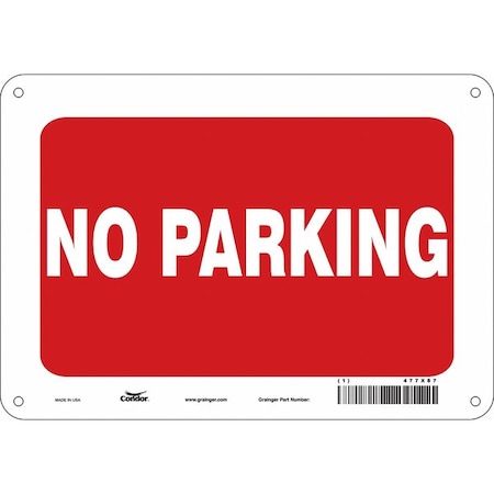 No Parking Sign,7 X 10, 477X87