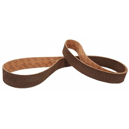 Sanding Belt, 4 In W, 24 In L, Coated/Non-Woven Blend, Aluminum Oxide, Coarse, SC-BS, Brown
