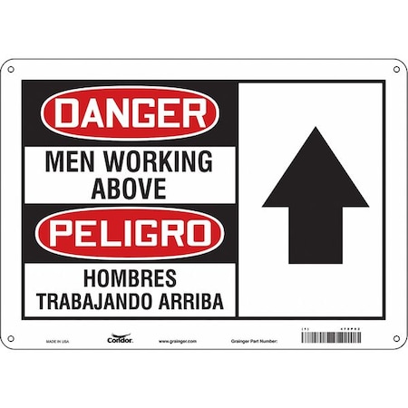 Safety Sign,14 W,10 H,0.032 Thickness, 478P92
