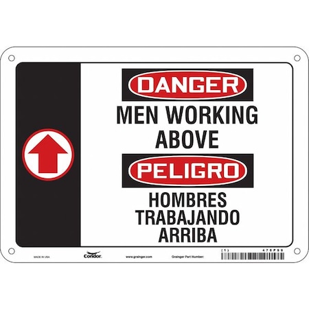 Safety Sign,10 W,7 H,0.055 Thickness, 478P99