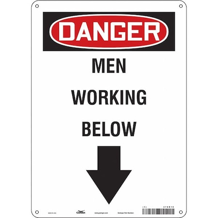 Safety Sign, 14 In Height, 10 In Width, Aluminum, Vertical Rectangle, English, 478R16