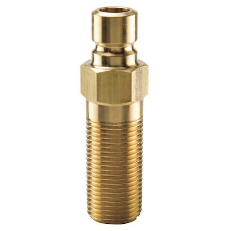 Hydraulic Quick Connect Hose Coupling, Brass Body, Sleeve Lock, 1/4-18 Thread Size, Moldmate Series