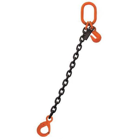 Chain Sling,Black/Red,20 Ft L,Adj. Link