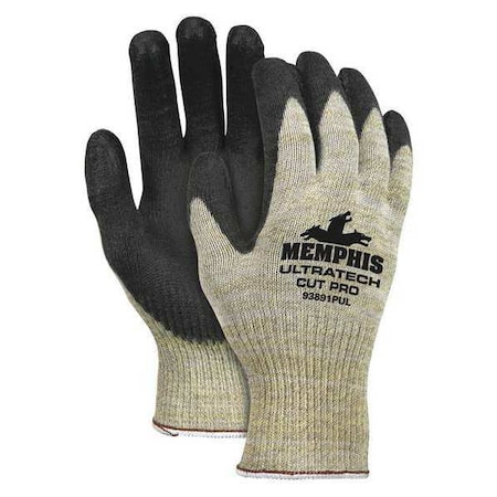 Cut Resistant Coated Gloves, A4 Cut Level, Polyurethane, L, 1 PR