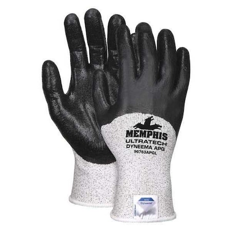 Cut Resistant Coated Gloves, A2 Cut Level, APG, L, 1 PR