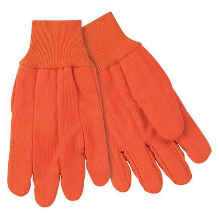 Coated Gloves,L,Orange,Unlined,PK12