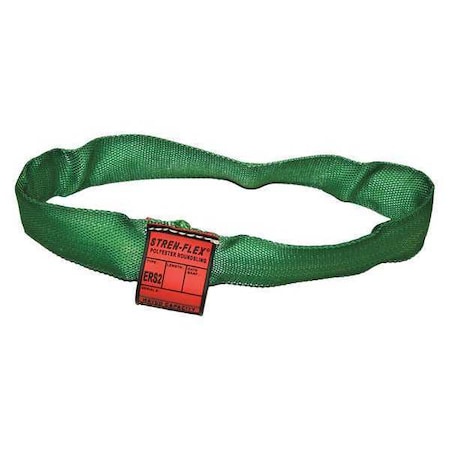 Round Sling,Endless,Green,8 Ft. L