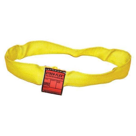 Round Sling,Endless,Yellow,3 Ft. L