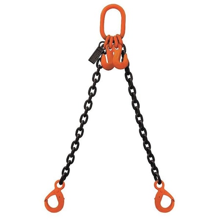 Chain Sling,20 Ft. L,Self Locking Hook