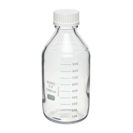 Safety Coated Media Bottle,1000mL,PK12