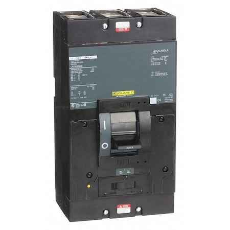 Molded Case Circuit Breaker, 300, 600VAC, 3 Pole, Unit Mount Mounting Style, LAL Series