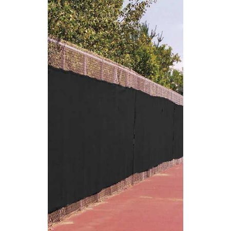 Fence Screen,50 Ft. L,6 Ft. H,Black