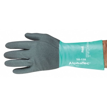 11 Chemical Resistant Gloves, Nitrile, 11, 1 PR