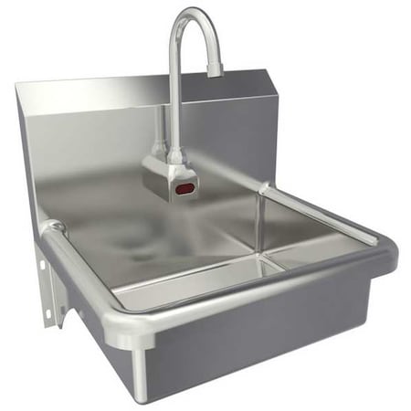 Wall Mount, 1 Hole, AC Sensor, Stainless, Hand Sink