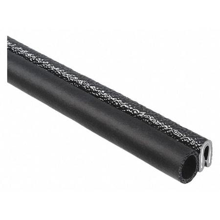 Trim Seal, EPDM, 100 Ft Length, 0.61 In Overall Width, Style: Trim With A Top Bulb