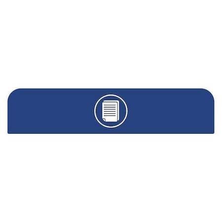 Recycle Label,8-1/2H X 1-25/32W,Blue