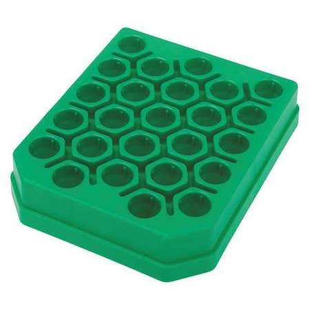 Centrifuge Tube Rack,Green,15cm L,PK5