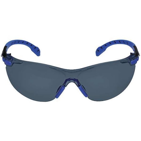 Safety Glasses, Wraparound Gray Polycarbonate Lens, Anti-Fog
