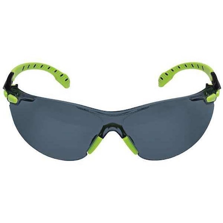 Safety Glasses, Wraparound Gray Polycarbonate Lens, Anti-Fog