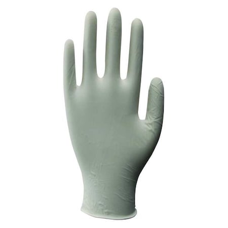 Disposable Gloves, Natural Rubber Latex, Powdered, Natural, M, 100 PK