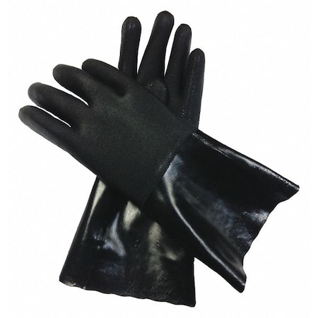 13-3/4 Chemical Resistant Gloves, PVC, M, 1 PR