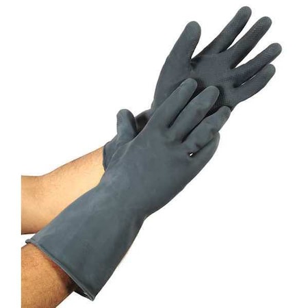 12 Chemical Resistant Gloves, Neoprene, L, 1 PR