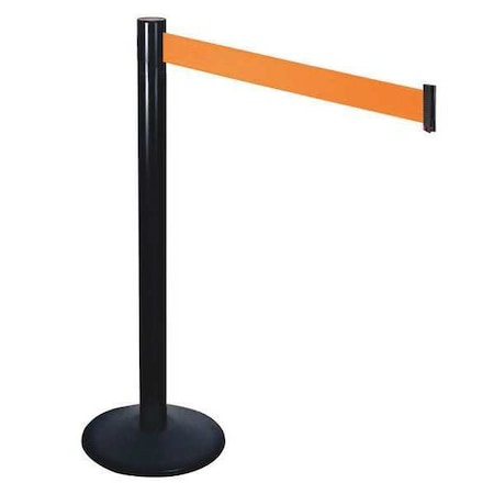 Barrier Post,Blk,Orange Belt,3in. Belt W