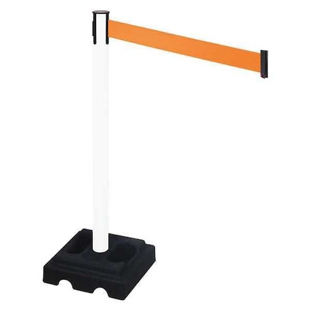 Barrier Post,Blk,Orange Belt,10ft Belt L