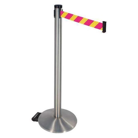 Barrier Post,Magenta/Ylw Belt,2in Belt W