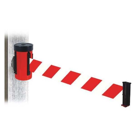 Belt Barrier,Red,Red/White Belt,10 Ft. L