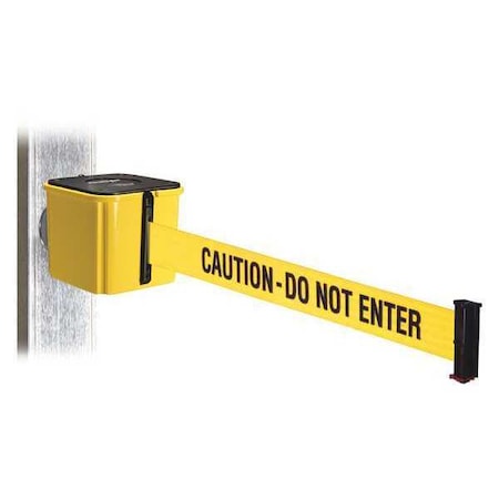 Belt Barrier,Yellow,Magnet,15ft.L