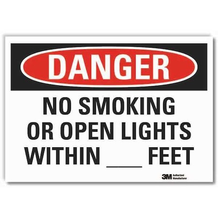 Danger Sign, 7 H, 10 W, Non-PVC Polymer, Vertical Rectangle, English, LCU4-0587-ED_10x7