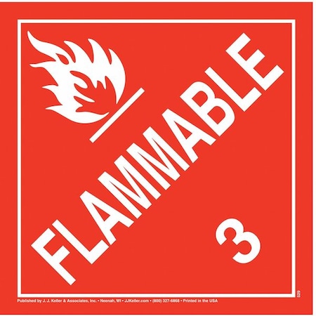 Flammable Liquid Placard,Polystyrene