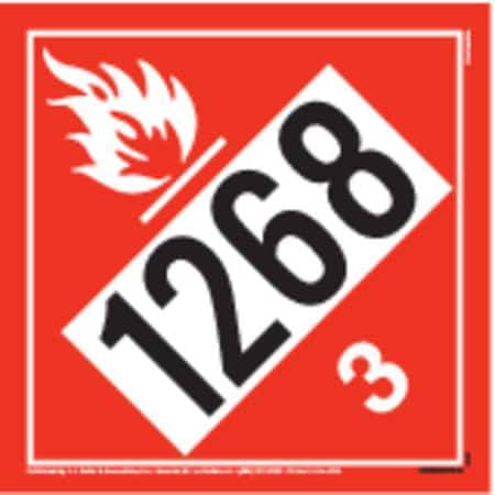 Flammable Liquid Placard,Vinyl