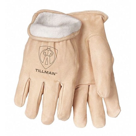 Cold Protection Drivers Gloves, Fleece Lining, L