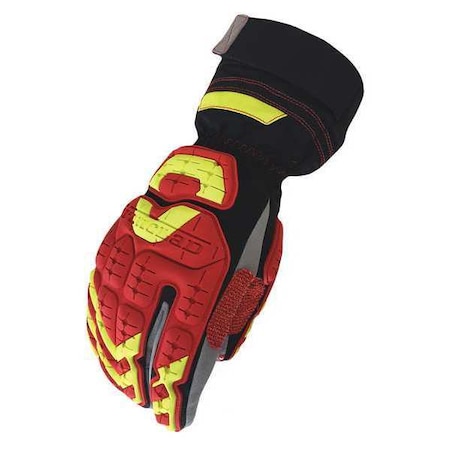 Impact Gloves,M,Red/Black/Gray/Yellow,PR