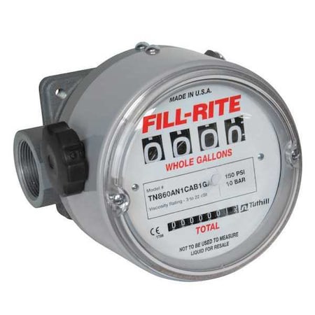 Flowmeter,150 PSI,1-1/2 In.,Mechanical