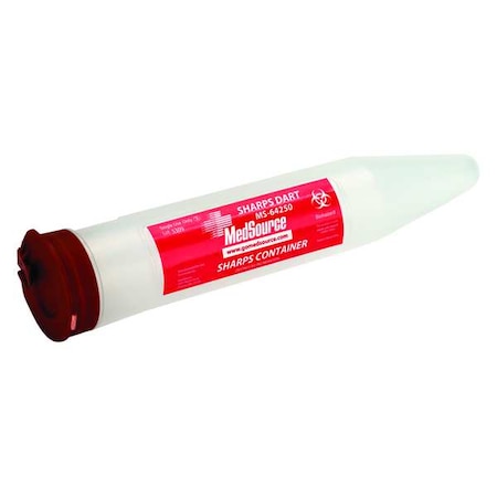 Sharps Container,Single Use Tube,6 In.