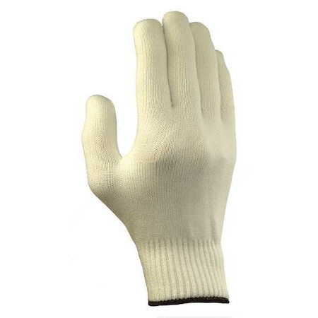 Eliminator Knit Gloves,Size 10,White,Polyester,PR