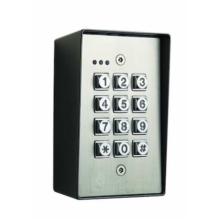 Access Control Keypad,4-7/8in H,SS