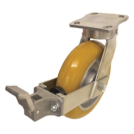 Plate Caster,1500 Lb. Ld Rating,Ball