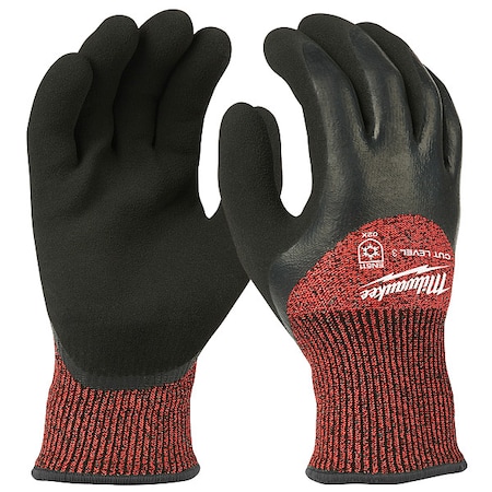Cut Level 3 Winter Insulated Dipped Gloves - Small