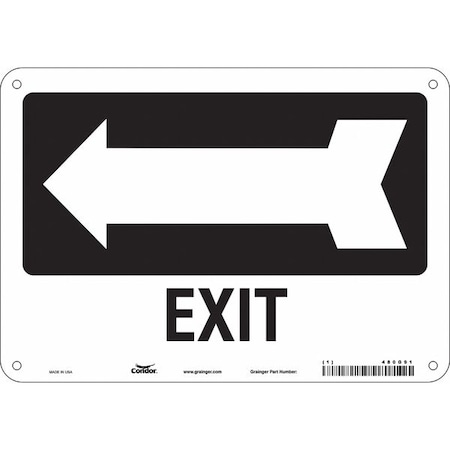 Safety Sign,7 In X 10 In,Polyethylene