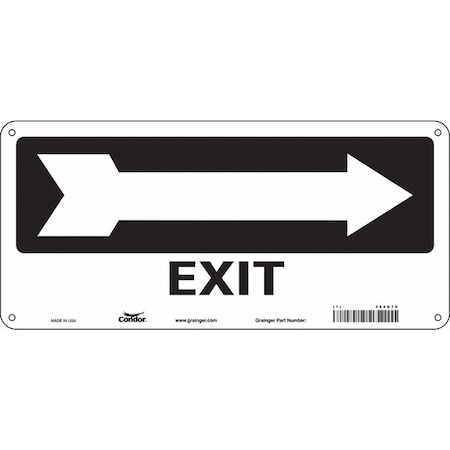 Safety Sign,6 1/2 In X 14 In,Aluminum