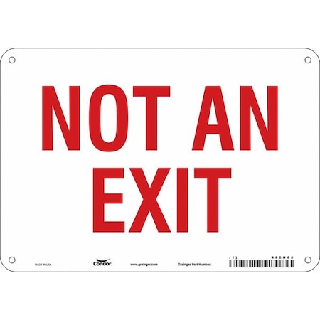 Safety Sign,7 In X 10 In,Aluminum