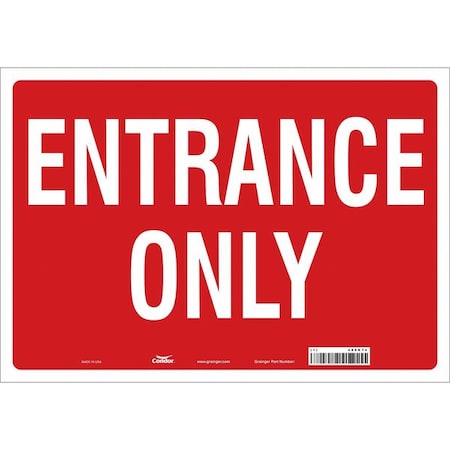 Safety Sign, 14 In Height, 20 In Width, Vinyl, Horizontal Rectangle, English