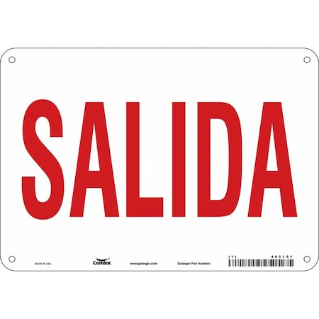 Safety Sign,10 Wx7 H,0.032 Thickness