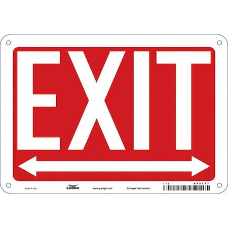 Safety Sign,7 In X 10 In,Polyethylene